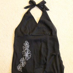 Black Halter Top